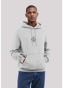 F4NT4STIC Herren Kapuzenpullover "Knut und Jan Scribble Logo", grau, casual, Gr. XL, Obermaterial: 80% Baumwolle, 20% Polyester, Pullover, Osteee