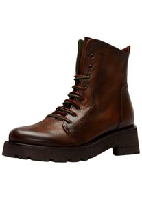 felmini Damen Schnürstiefelette "felmini Stiefelette Leder", Gr. 37, braun, Leder, casual, Schuhe