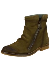 felmini Damen Stiefelette "felmini Stiefelette Leder", Gr. 39, grün, Leder, casual, Schuhe
