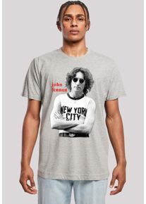 F4NT4STIC Herren T-Shirt "John Lennon", grau, casual, Gr. XS, Obermaterial: 100% Baumwolle, Shirts, Streetwear Fashion
