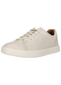 Clarks Herren Sneaker "Un Costa Lace", Gr. 44, weiß, Leder, sportlich, Schuhe, im schlichten Look mit Barfußkomfort