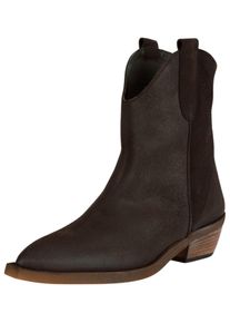 felmini Damen Stiefelette "felmini Stiefelette Leder", Gr. 40, braun, Leder, casual, Schuhe