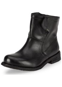 felmini Damen Stiefelette "felmini Stiefelette Leder", Gr. 39, schwarz, Leder, casual, Schuhe