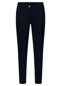 Betty Barclay Damen Stoffhose "Betty Barclay Casual-Hose Slim Fit", blau, casual, Gr. 34, Obermaterial: 64% Baumwolle, 33% Polyester, 3% Elasthan.,