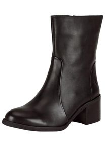 felmini Damen Stiefelette "felmini Stiefelette Leder", Gr. 37, schwarz, Leder, casual, Schuhe