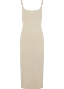 Urban Classics Damen Shirtkleid "Urban Classics Ladies Basic Long Cotton Jersey Dress", beige, klassisch, Gr. 5XL, unifarben, 95% Baumwolle, 5%