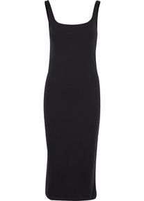Urban Classics Damen Shirtkleid "Urban Classics Ladies Basic Long Cotton Jersey Dress", schwarz, klassisch, Gr. L, unifarben, 95% Baumwolle, 5%