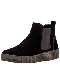 Gabor Damen Stiefelette "Gabor Stiefelette Veloursleder/Textil", Gr. 40, schwarz, Veloursleder, Textil, casual, Schuhe