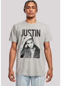 F4NT4STIC Herren T-Shirt "Justin Bieber", grau, casual, Gr. S, Obermaterial: 100% Baumwolle, Shirts, Streetwear Fashion