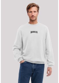 F4NT4STIC Herren Sweatshirt "Brooklyn New York Bestickt", weiß, casual, Gr. XL, Obermaterial: 80% Baumwolle, 20% Polyester, Sweatshirts, Premium