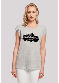 F4NT4STIC Damen T-Shirt "Cities Collection - New York skyline", grau, casual, Gr. XXXL, Obermaterial: 100% Baumwolle, Shirts, Print