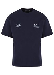 Herren T-Shirt "Another Cotton Lab ACL Tennis Club Oversize T-Shirt", blau, casual, Gr. XL, ANOTHER COTTON LAB, bedruckt, 100% Baumwolle, Shirts