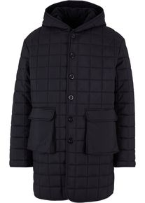 Urban Classics Herren Winterjacke "Urban Classics Herren Polar Fleece Lined Parka", schwarz, klassisch, Gr. L, unifarben, 100% Polyester, Jacken