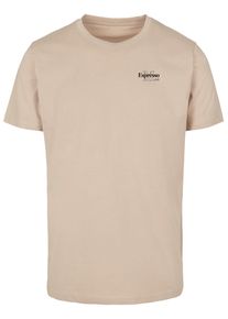 MisterTee Herren T-Shirt "MisterTee Herren Espresso M Club Tee", beige, casual, Gr. XXL, bedruckt, 100% Baumwolle, Shirts
