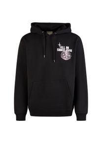 Cleptomanicx Herren Kapuzensweatshirt "Rien ne va plus", schwarz, Gr. M, 100% Baumwolle, Sweatshirts, mit lockerem Schnitt