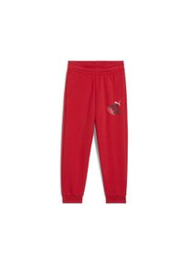 Puma Kinder Sporthose "Little Runners Jogginghose Kinder", rot, Gr. 98, bedruckt, Obermaterial: 32% Polyester, 68% Baumwolle; Rippe: 97% Baumwolle,