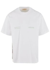 Herren T-Shirt "Another Cotton Lab Matcha Lab Oversized Tshirt", weiß, casual, Gr. M, ANOTHER COTTON LAB, bedruckt, 100% Baumwolle, Shirts