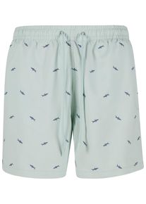 Urban Classics Herren Badeshorts "Urban Classics Herren Embroidery Swim Shorts"frotmint, vintageblau, Gr. 4XL, 100% Polyester, Badehosen