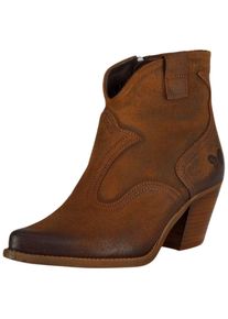 felmini Damen Stiefelette "felmini Stiefelette Veloursleder", Gr. 39, braun, Veloursleder, casual, Schuhe