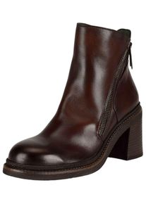 felmini Damen Stiefelette "felmini Stiefelette Leder", Gr. 38, braun, Leder, casual, Schuhe