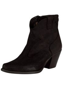 felmini Damen Stiefelette "felmini Stiefelette Veloursleder", Gr. 42, schwarz, Veloursleder, casual, Schuhe