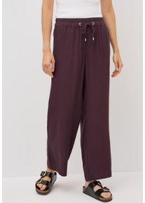 Cecil Damen Culotte, rot, casual, Gr. S, unifarben, Stoff, 54% Lyocell, 46% Viskose, Hosen, High Waist