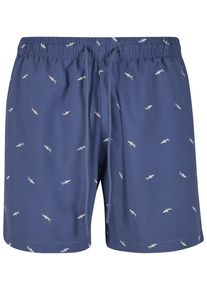 Urban Classics Herren Badeshorts "Urban Classics Herren Embroidery Swim Shorts"vintageblau, frostmint, Gr. S, 100% Polyester, Badehosen