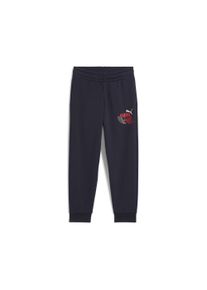 Puma Kinder Sporthose "Little Runners Jogginghose Kinder", blau, Gr. 116, bedruckt, Obermaterial: 32% Polyester, 68% Baumwolle; Rippe: 97% Baumwolle,