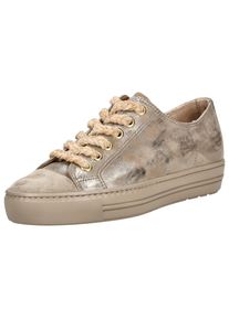 Paul Green Damen Sneaker "Paul Green Sneaker Leder", Gr. 43, beige, Leder, casual, Schuhe