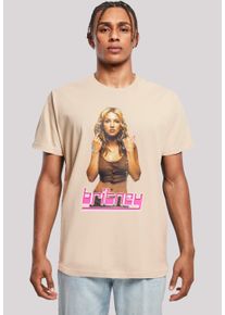 F4NT4STIC Herren T-Shirt "Britney Spears", beige, casual, Gr. S, Obermaterial: 100% Baumwolle, Shirts, Streetwear Fashion