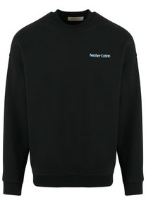 Herren Sweater "Another Cotton Lab It Will All Be Alright Oversized Sweatshirt", schwarz, Gr. XL, ANOTHER COTTON LAB, bedruckt, 52% Baumwolle, 48%