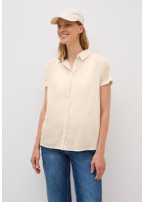 Cecil Damen Hemdbluse, beige, casual, Gr. XXL, unifarben, Web, 100% Baumwolle, Blusen, aus reiner Baumwolle