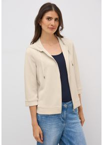 Cecil Damen Cardigan, beige, casual, Gr. M, unifarben, Stoff, 47% Modal, 45% Polyester, 8% Elasthan, Strickjacken, aus softem Materialmix