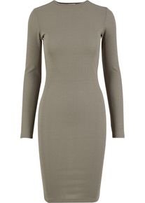 Urban Classics Damen Shirtkleid "Urban Classics Damen Ladies Rib Dress", grün, klassisch, Gr. XXL, unifarben, 77% Viskose, 19% Polyester, 4%