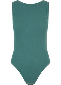 Urban Classics Damen Body "Urban Classics Damen Ladies Rib Tank Body", grün, Gr. 5XL, 95% Baumwolle, 5% Elasthan, Bodies