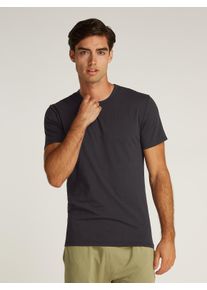 Herren T-Shirt "SHORT SLEEVE CREW NECK 3PK", Calvin Klein Underwear, Gr. L, schwarz, Jersey, Obermaterial: 57% Baumwolle, 38% Polyester, 5% Elasthan,