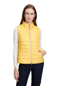 Betty Barclay Damen Strickweste "Betty Barclay Steppweste mit Reißverschluss", gelb, casual, Gr. 48, Obermaterial: 100% Polyamid., Westen,