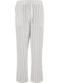 Urban Classics Herren Stoffhose "Urban Classics Striped Crinkle Resort Pants", schwarz-weiß, Gr. L, gestreift, 92% Polyester, 6% Viskose, 2%