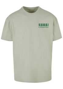 Merchcode Herren T-Shirt "Merchcode Hawai Oversized T-shirt", weiß, casual, Gr. L, bedruckt, 100% Baumwolle, Shirts