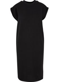 Urban Classics Damen Shirtkleid "Urban Classics Ladies Light Terry Dress", schwarz, klassisch, Gr. M, unifarben, 100% Baumwolle, Kleider