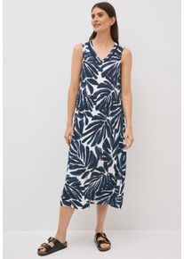 Cecil Damen Jerseykleidurban dunkelblau, casual, Gr. M, gemustert, Jersey, 95% Viskose, 5% Elasthan, Kleider, aus Viskose