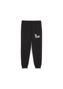 Puma Kinder Sporthose "Super Puma Jogginghose Jungen", schwarz, Gr. 116, bedruckt, 68% Baumwolle, 32% Polyester, Hosen