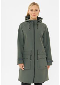 Derbe Damen Regen- und Matschjacke "Phoeby_dog", grün, sportlich, Gr. 38, Obermaterial: 100% Polyester; Futter: 100% Polyester, Jacken, Hundegadgets,