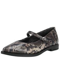 Paul Green Damen Riemchenballerina "Paul Green Ballerinas Leder", Gr. 40,5, braun, Leder, casual, Schuhe