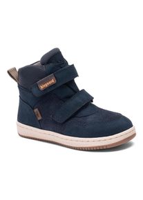 bisgaard Kinder Winterstiefel "matty tex", Gr. 25, blau, Leder, sportlich, Schuhe, Boots mit isolierendem 3M Thinsulate, Größenschablone zum Download