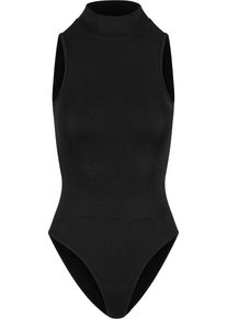 Urban Classics Damen Body "Urban Classics Ladies Glitter High Neck Body", schwarz, Gr. XS, 100% Kunststoff, Bodies