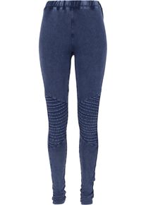 Urban Classics Damen Leggings "Urban Classics Damen Ladies Denim Jersey Leggings", blau, Gr. XXXL, 95% Baumwolle, 5% Elasthan, Hosen