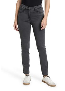 Betty Barclay Damen Stretch-Jeans "Betty Barclay Stretch-Hose mit elastischem Bund", grau, modisch, Gr. 38, Denim/Jeans, Obermaterial: 81% Baumwolle,