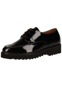 Paul Green Damen Schnürschuh "Paul Green Halbschuhe Leder", Gr. 38, schwarz, Leder, elegant, Schuhe