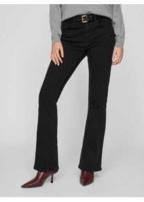 Vila Damen Bootcut-Jeans "VIBETTY RW FLARED JEANS BLK OSC221-NOOS", schwarz, modisch, Gr. XL, unifarben, Denim/Jeans, Obermaterial: 99% Baumwolle, 1%
